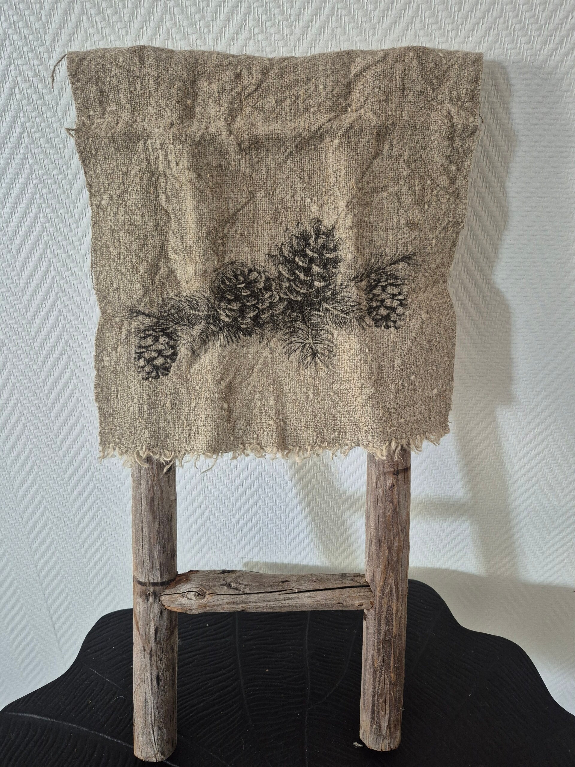 Shabbydoek" Denneappels"