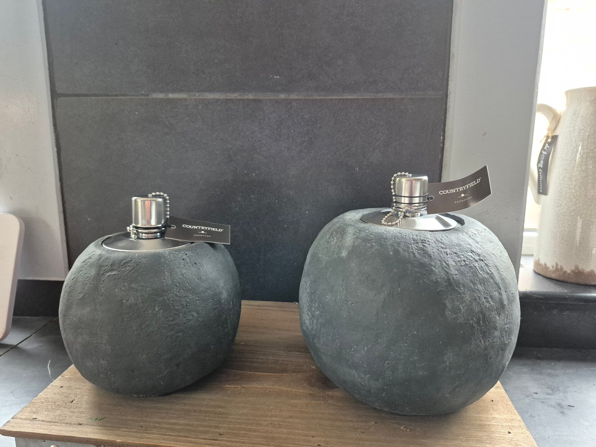 Countryfield Dorian Oliebrander L convex rond Zwart