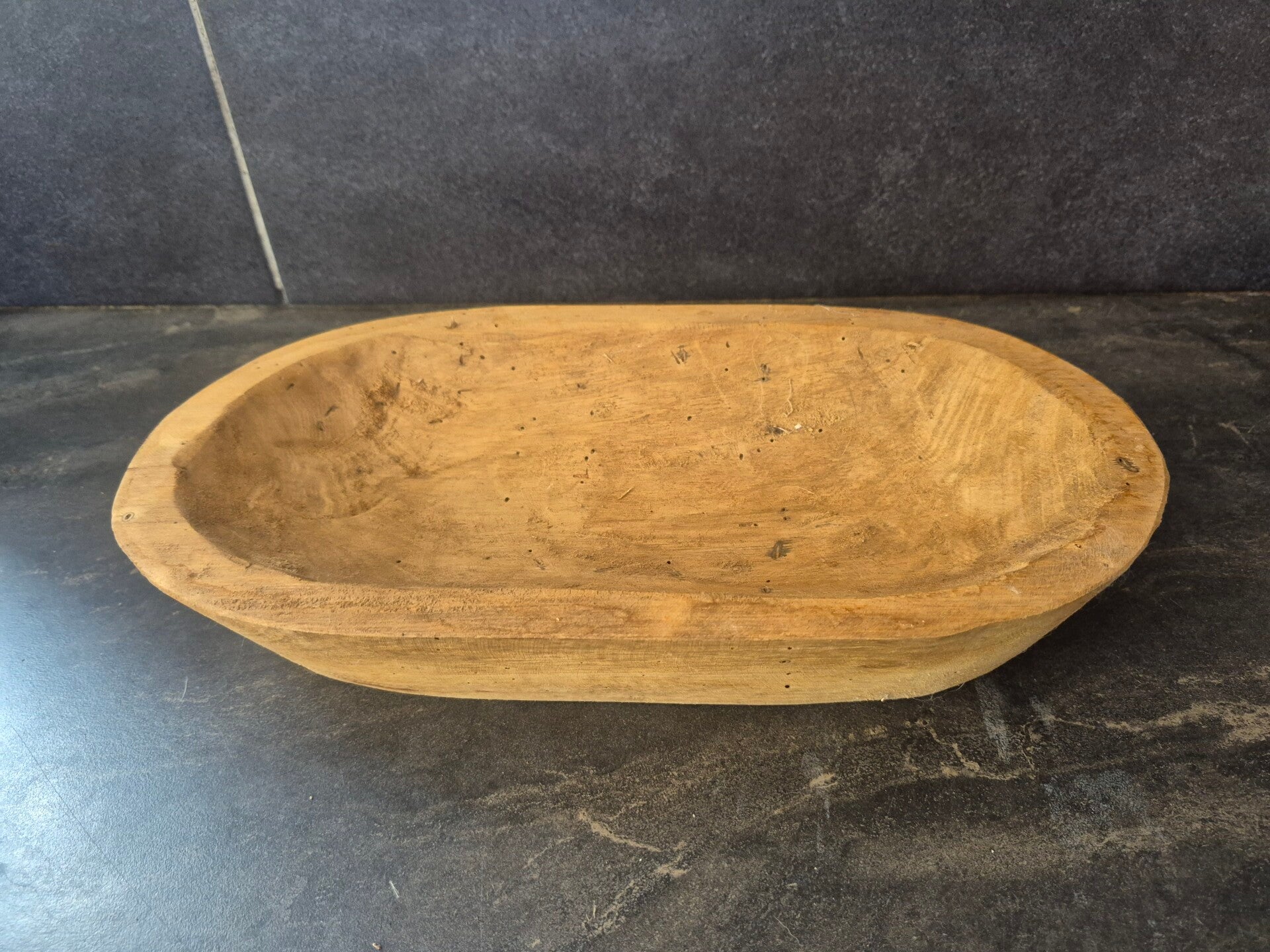 Ovalen houten schaal