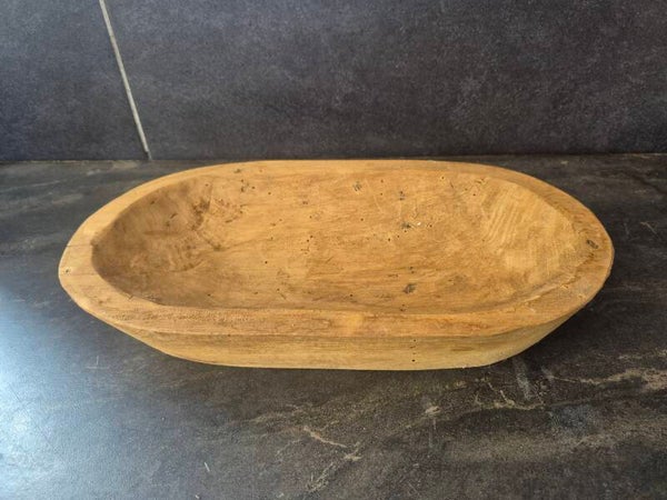 Ovalen houten schaal