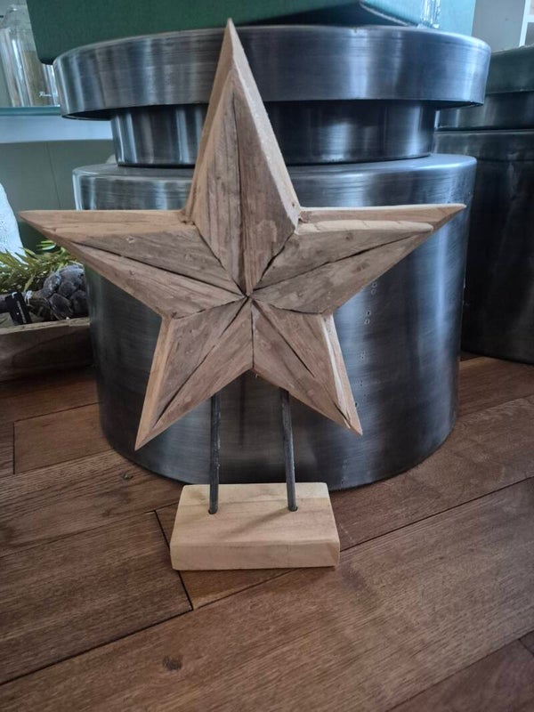 Teakhouten kerstster