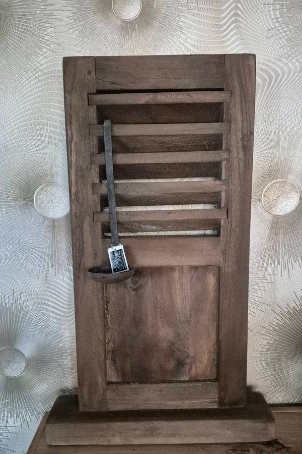 Louvre luik staand met sokkel