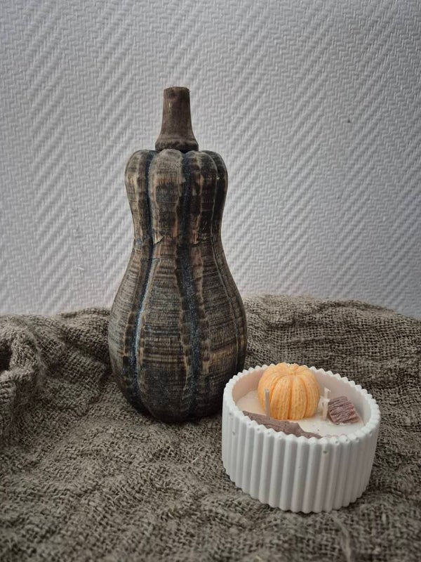Houten fles pompoen
