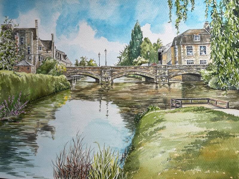 A view of Stamford Town bridge