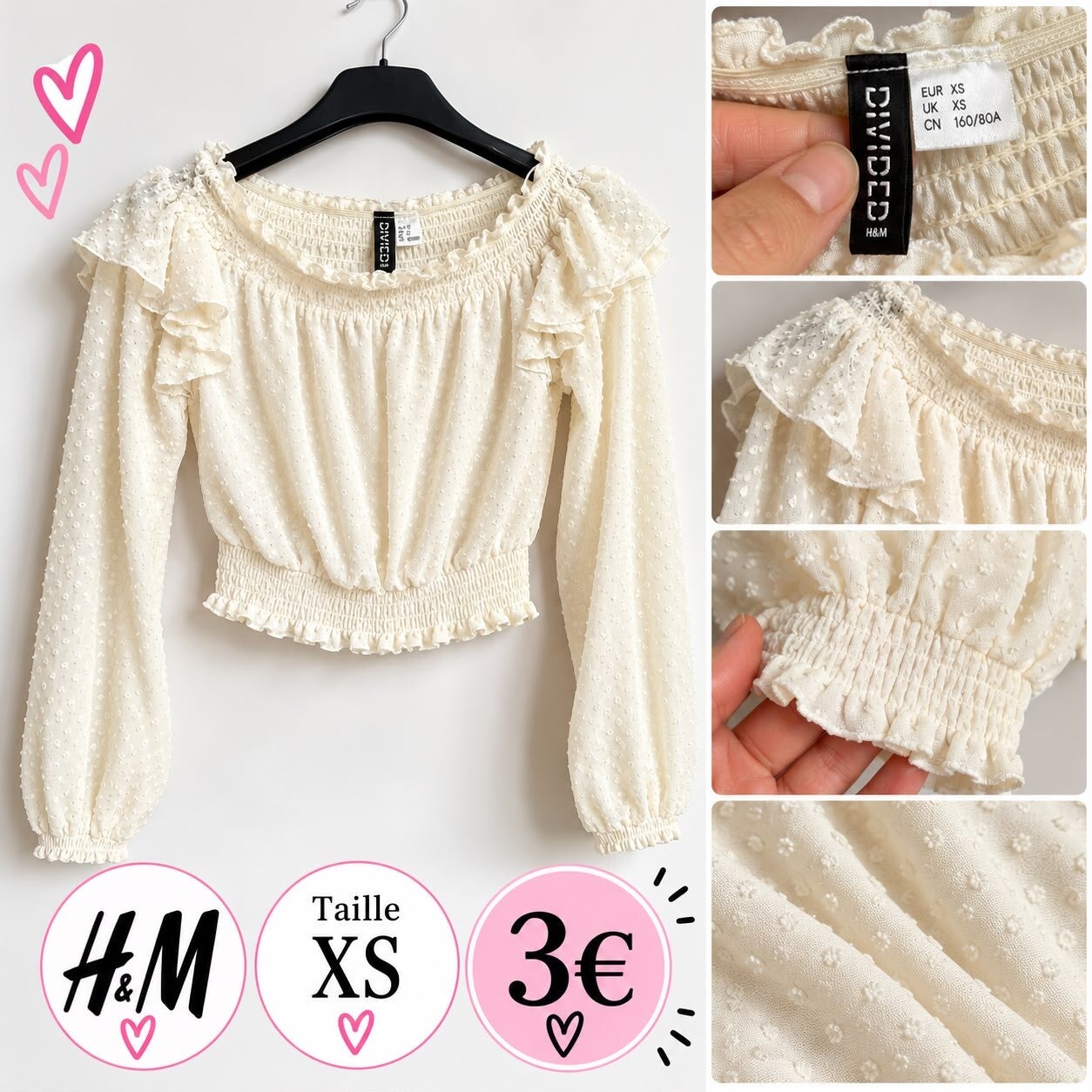 Haut H&M XS (34)