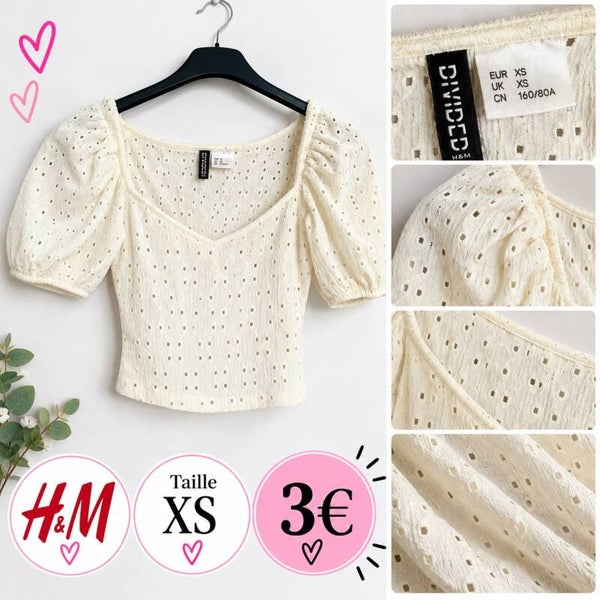 Haut court H&M XS (34)