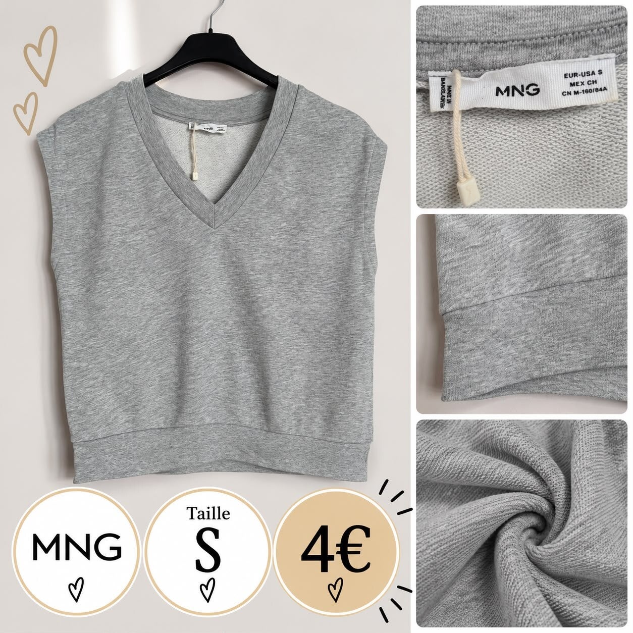 Pull sans manches MNG S (36)