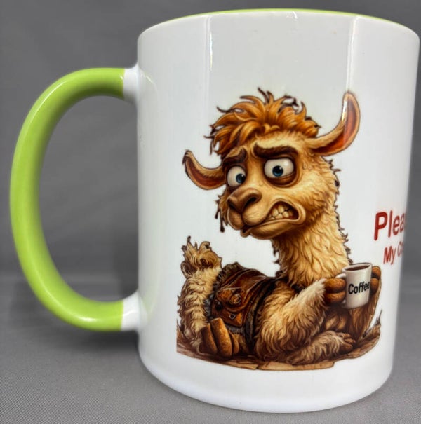 Please Be Patient - Funny Alpaca Coffee Mug