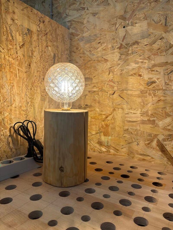 Holzlampe Retro Vintage LED