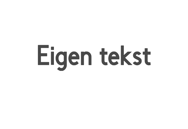 Eigen tekst