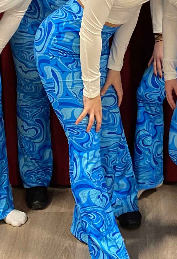 Blauwe broeken met design 6 x