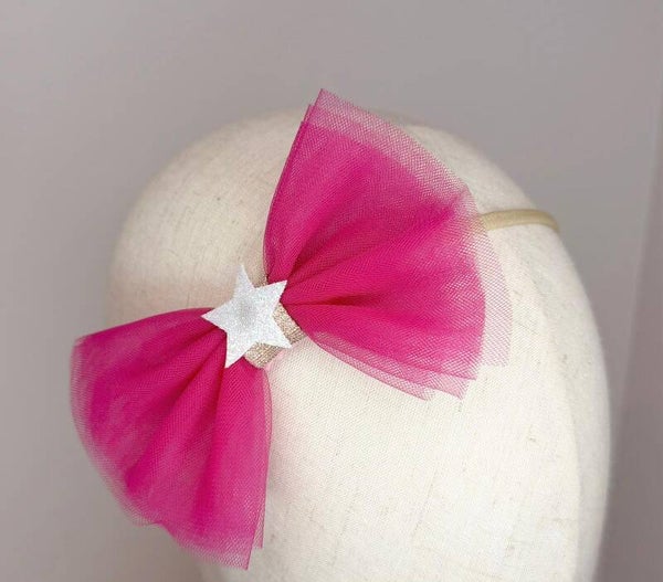 Cerise Bow Headband