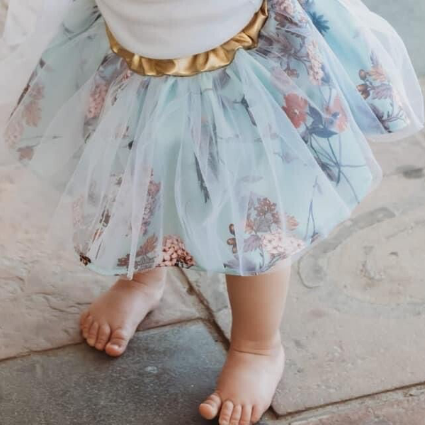 Vintage floral tutu + headband