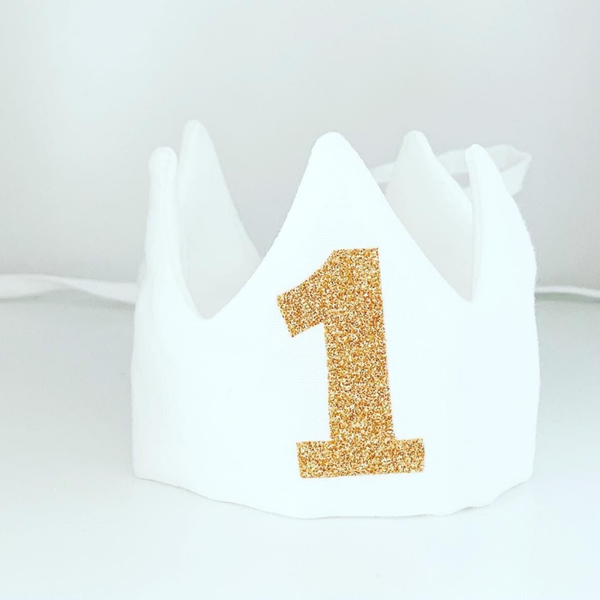 Linen Crown / Birthday number