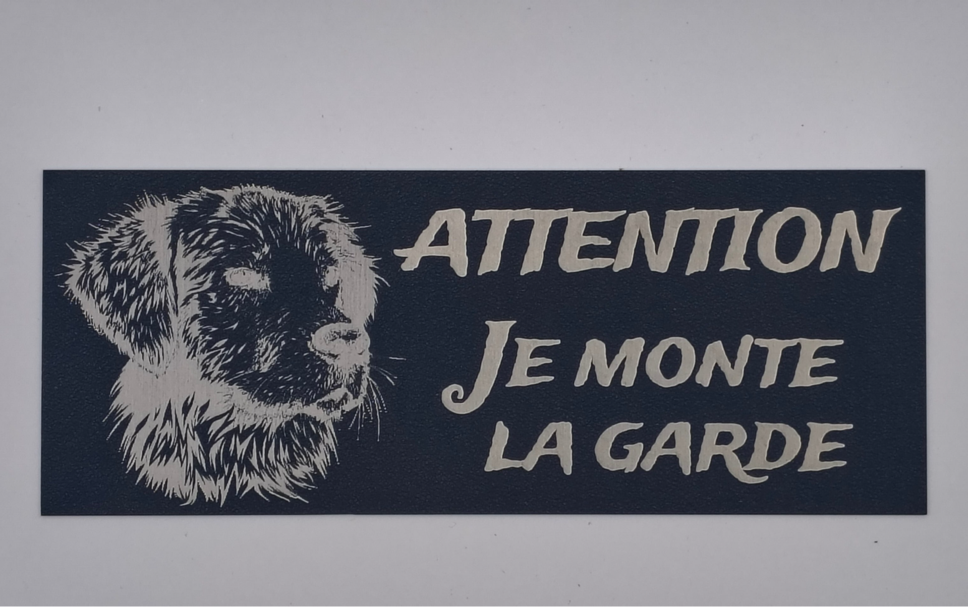 Plaque personnalisée