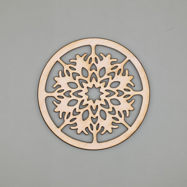 Sous-verre en bois vernis