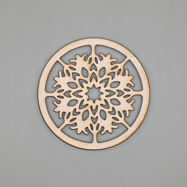 Sous-verre en bois vernis