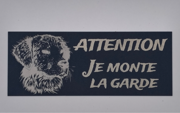 Plaque personnalisée