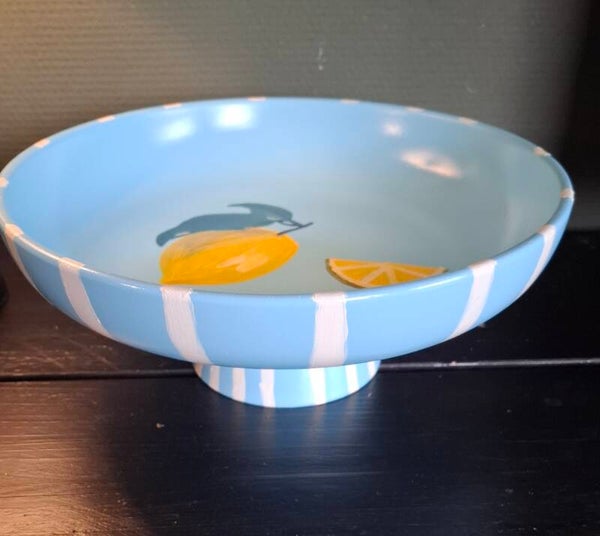 handgeschilderde schaal diameter 30 cm