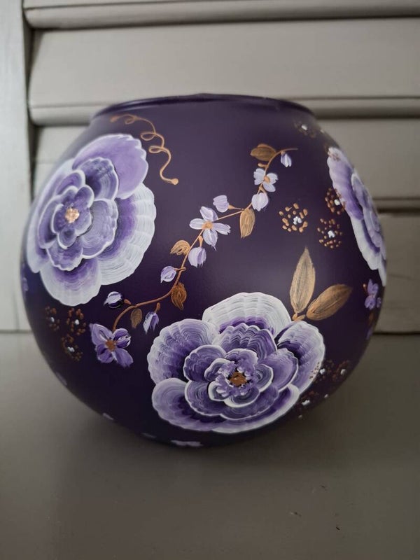 Vaas krokus 25 cm hoog.