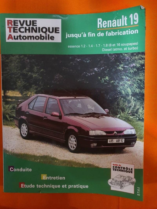 Revue Technique Automobile Renault 19