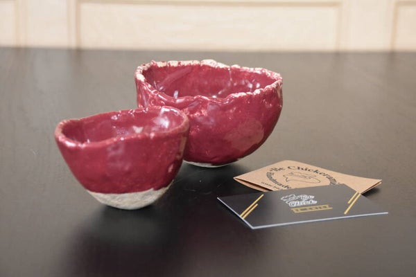 Tapaspotjes donker rood