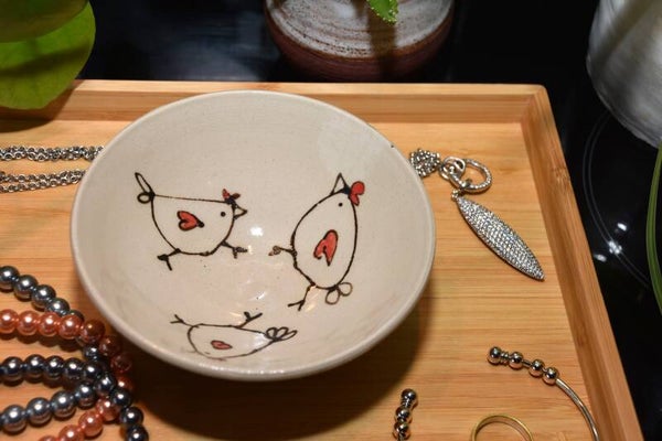 Juwelenhouder/ringdrager kippetjes