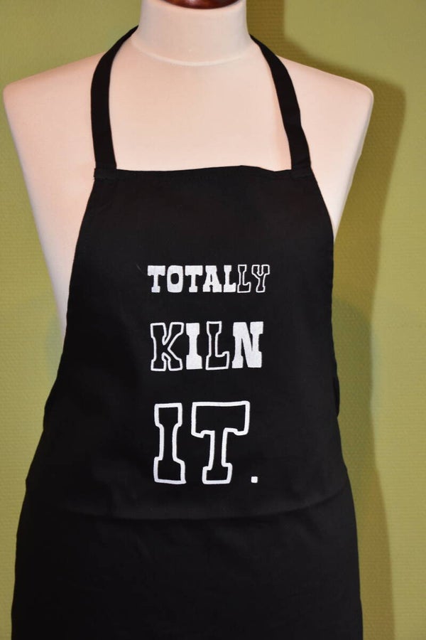 Klei schort "Totally kiln it"