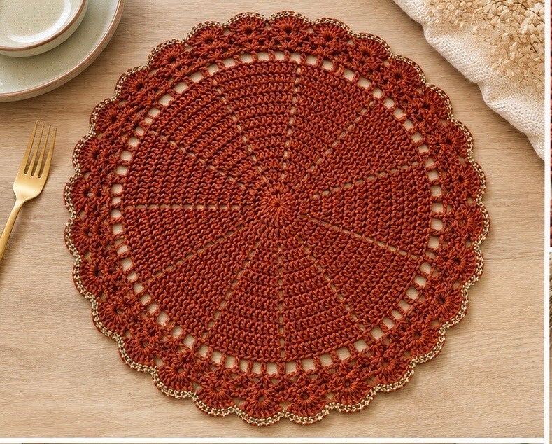 Lots de 4 Sets de Table Rond
