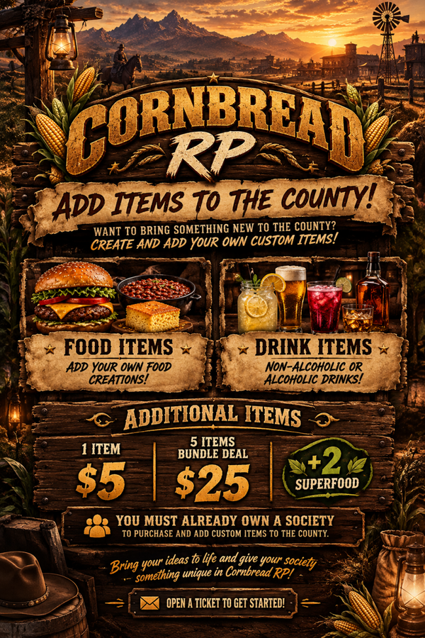 CUSTOM ITEM ADD-ONS