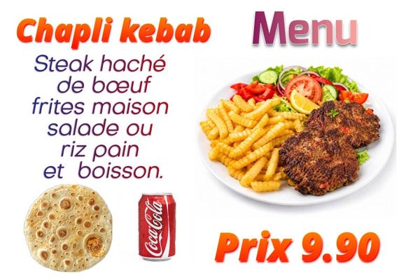 Menu chaplii kebab