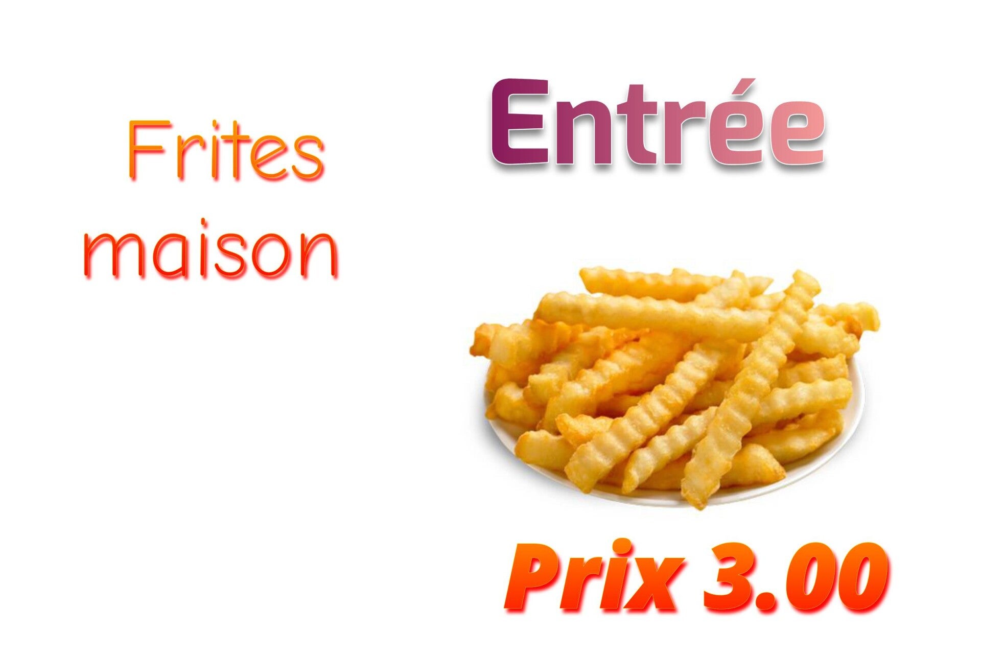 Frites maison
