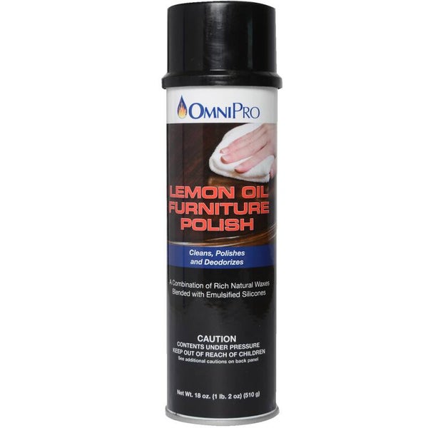 OmniPro, Lemon Oil Furniture Polish, 18 Oz Aerosol Can