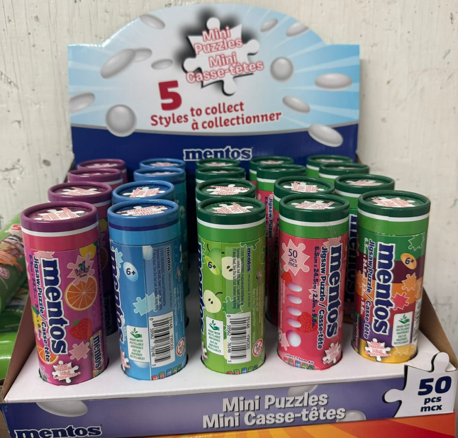 Casse tete mentos couleur mystere