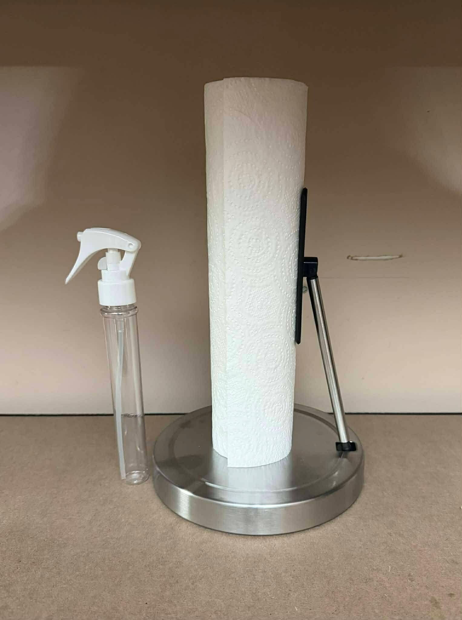 Porte rouleau essui tout  avec bouteille spray