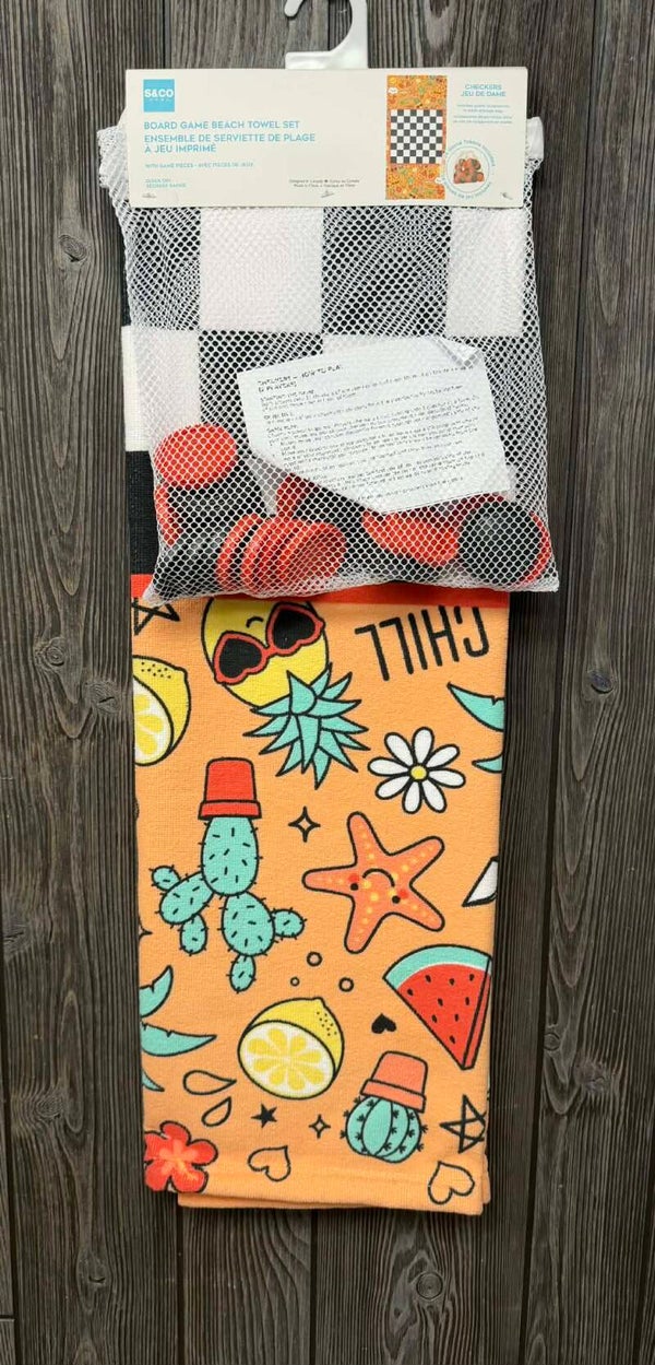 Serviette avec jeux échec