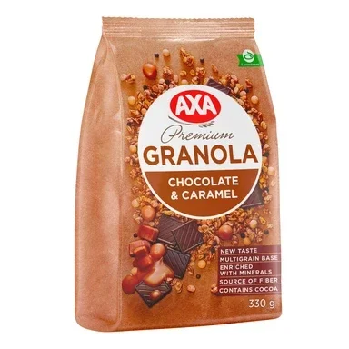 AXA Premium Granola with Chocolate and Caramel (330g)
