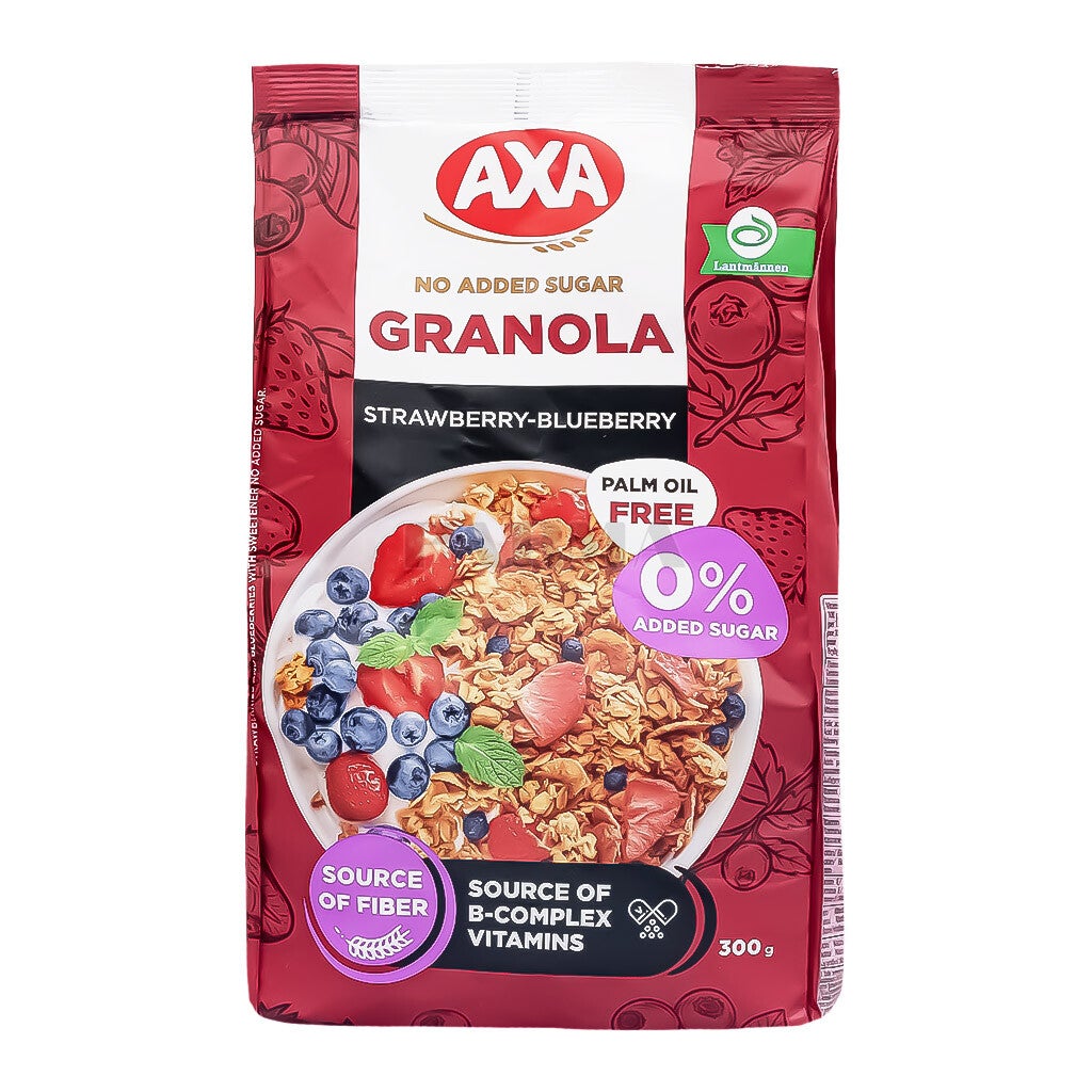AXA Strawberry and Blueberry Granola (300g)