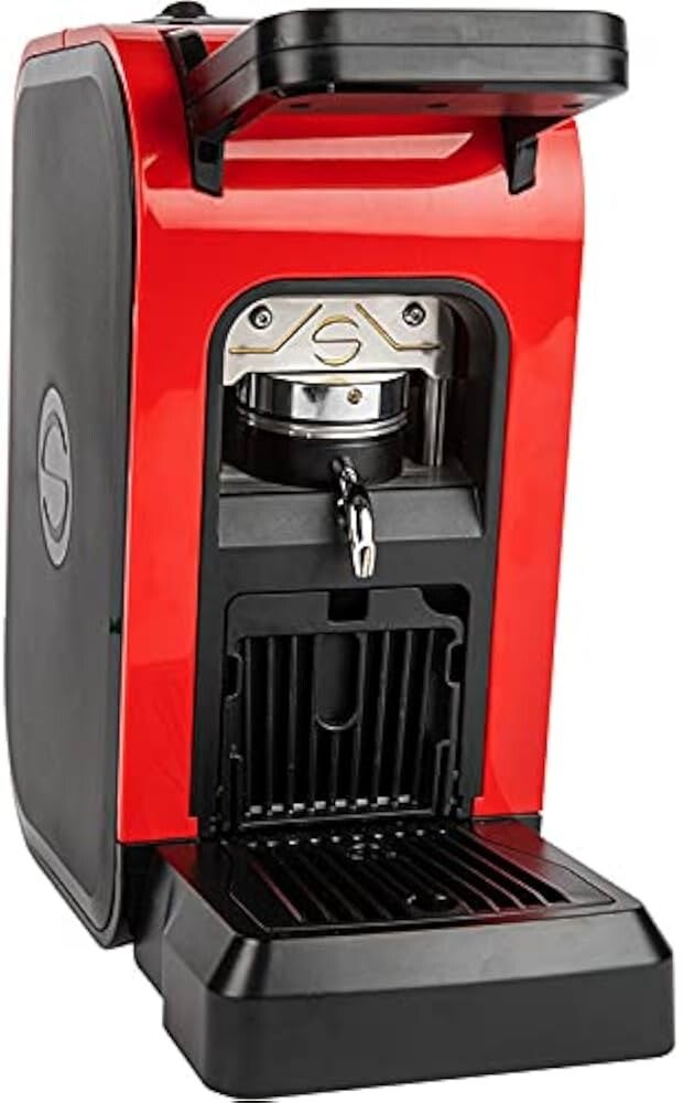 Spinel Ciao Red Colour Coffee Maker ESE 44 mm Filter Paper + Pod Tasting Kit Free Emporio del Caffè