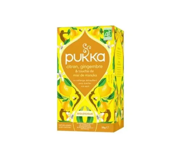 Pukka Infusion Citron, Gingembre and Touche de Honey de Manuka (34g)