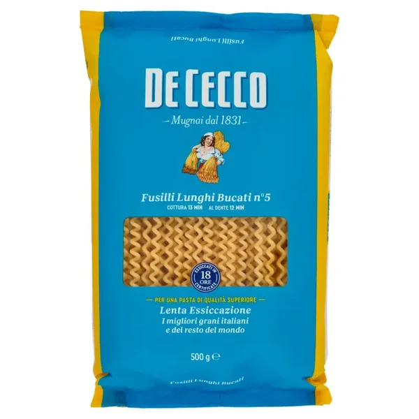 De Cecco Fusilli Lunghi Bucati n. 5 (500g)