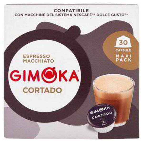 Gimoka Cortado 30 Capsules Compatible with Nescafé Dolce Gusto