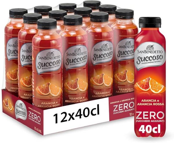 San Benedetto Zero Added Sugar Orange Drink (12x400ml)