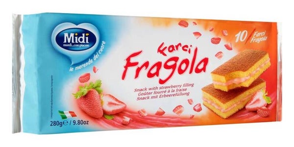 Midì Strawberry  -Filled Snack (280g)