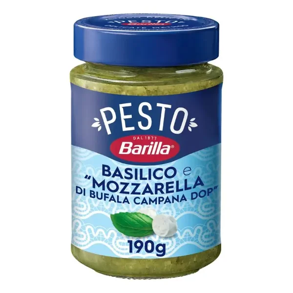 Barilla Pesto Basilico e Mozzarella di Bufala Campana DOP (190g)
