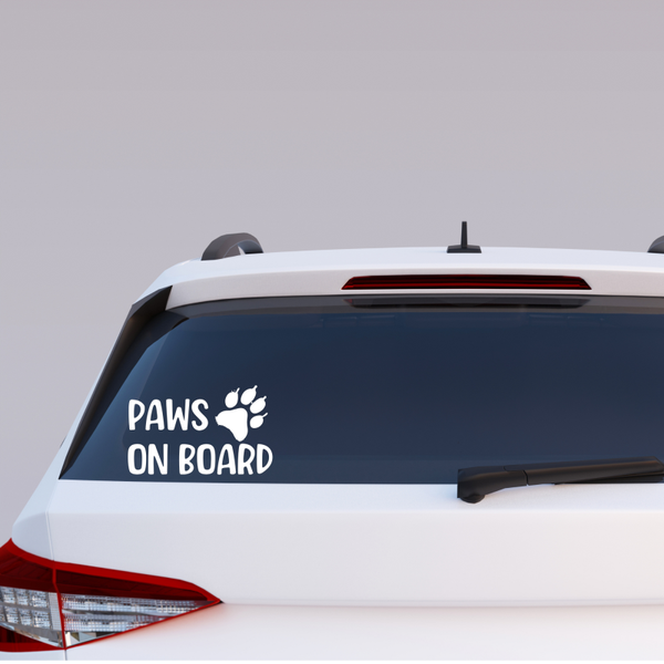 Paws on Board - autosticker