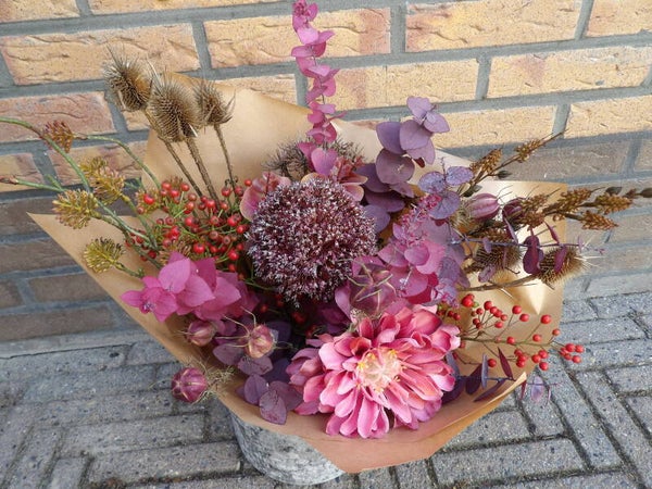 Boeket Jade (droog/kunstbloemen)