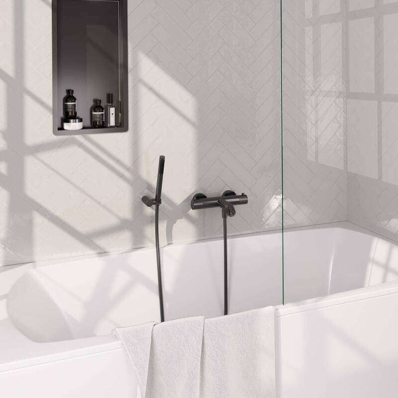 Badkraan inbouw zonder knoppen - Brauer