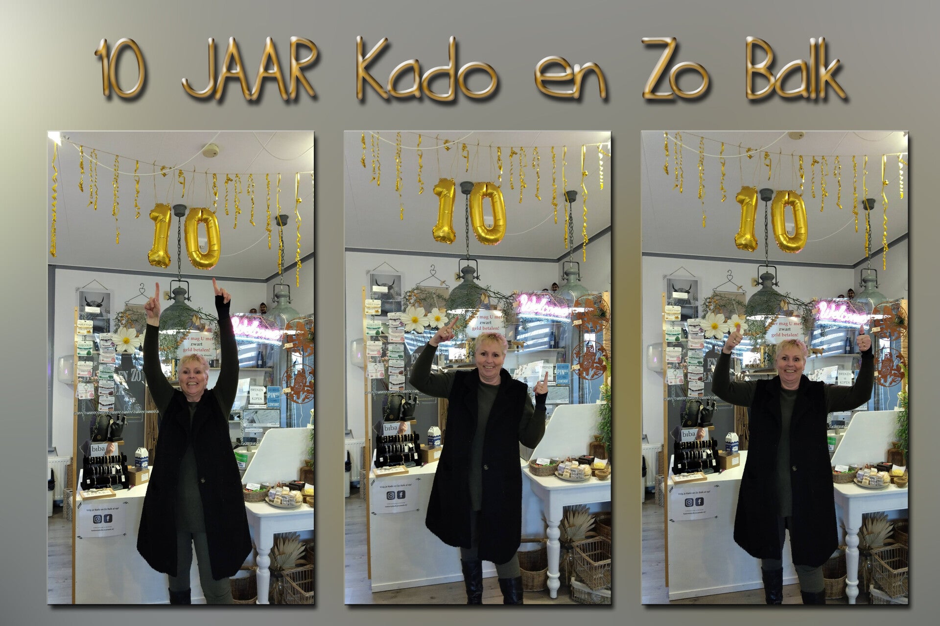 10 jaar kado en zo balk