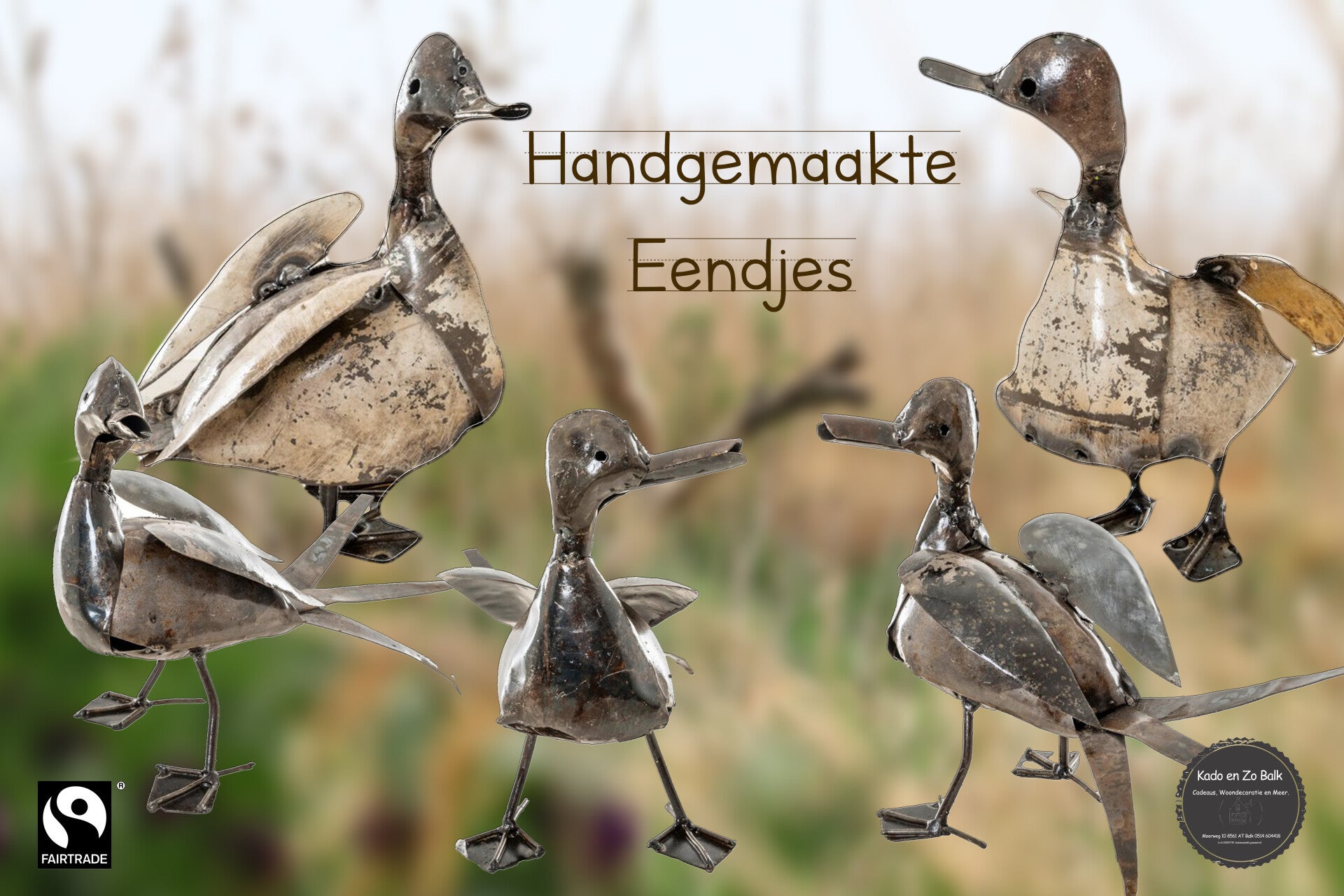  Eendjes fairtrade Kado en Zo Balk woondecoraties cadeaus Friesland